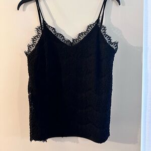 Elegant Black Lace Cami Top
